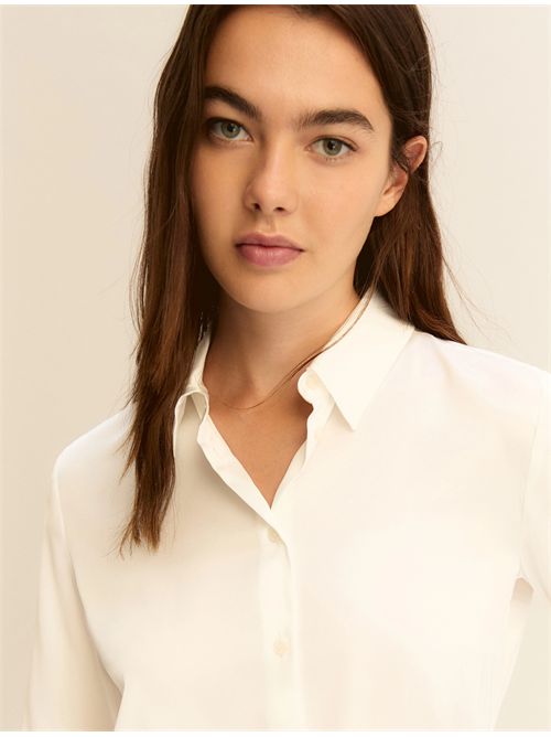 Camicia in raso leggero - BIANCO EMME MARELLA | EMMGOLF130/001